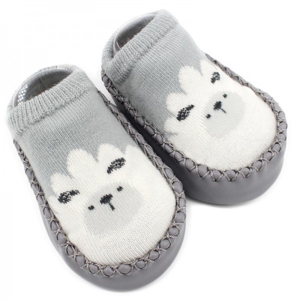 Animal Funtime - Leather Non-Slip Baby Slipper Socks
