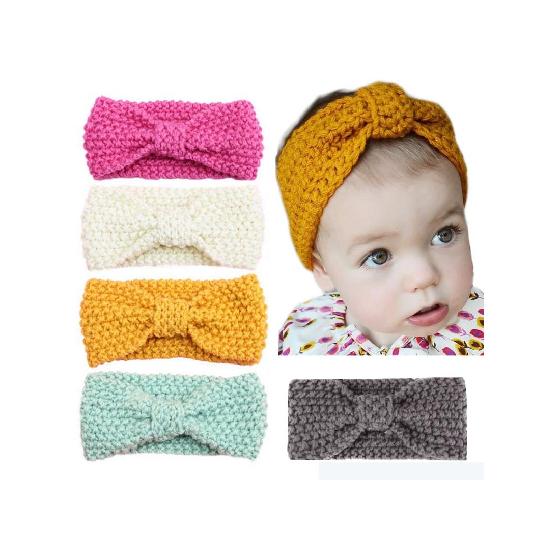 Celeste - Luxury Knitted Baby Headwrap