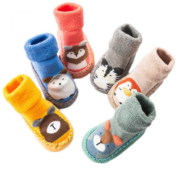 Gyratedream Baby Slipper Socks Toddler Kids Indoor Anti-slip Floor Socks for 0-18 Months Infants 