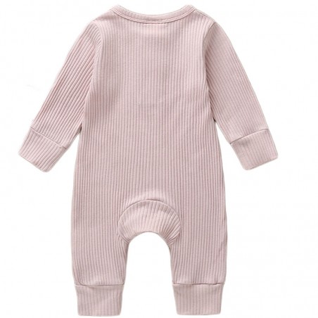 Rosa - Luxury Ribbed Baby Romper