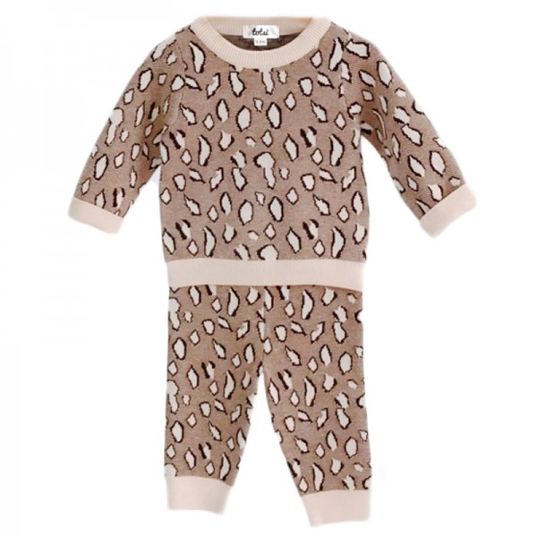 Leopard print best sale baby clothes set