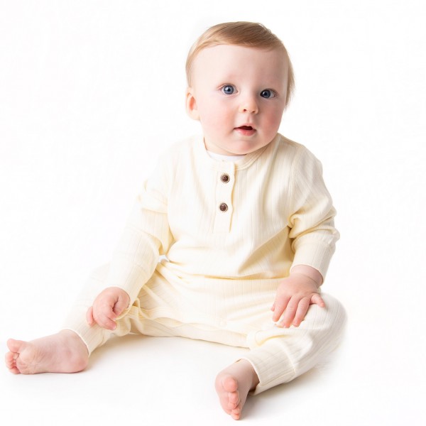 Ellis - Luxury Ribbed Baby Romper