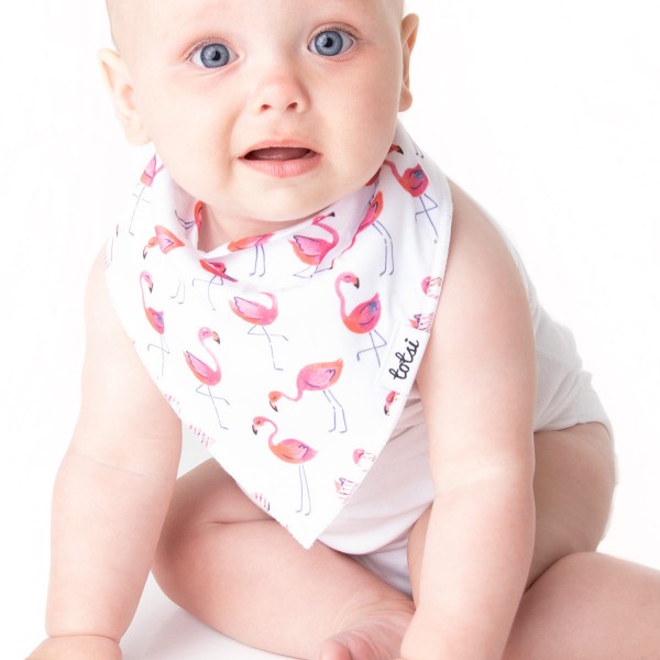 Flamingo Funk - Luxury Baby Dribble Bib