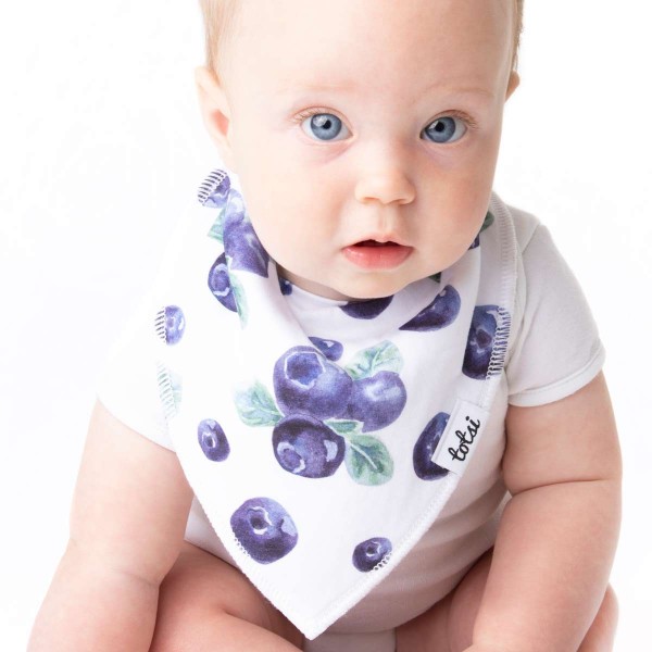 Blueberry - Luxury Baby Dribble Bib