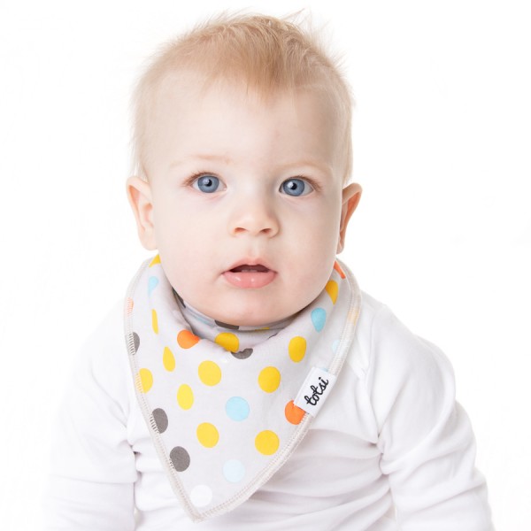 Space Polka - Luxury Baby Dribble Bib