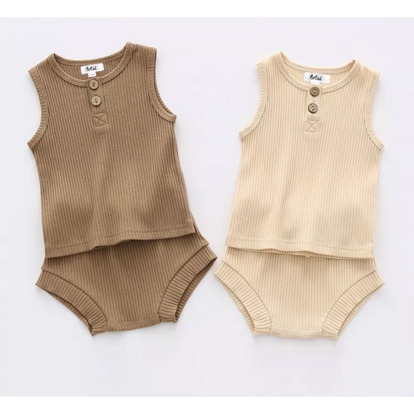 Ribbed sales baby vest