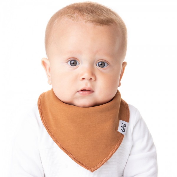 Tawny Brown - Luxury Plain Dribble Bib