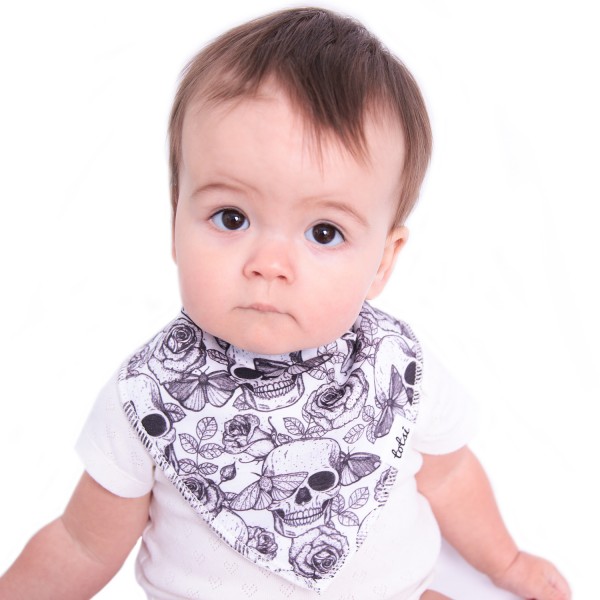 Death Moth - Luxury Dribble Baby Bib