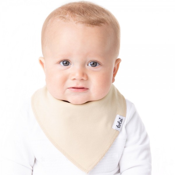 Sand Luxury Plain Bandana Dribble Bib