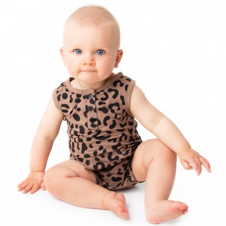 Baby leopard print clearance romper