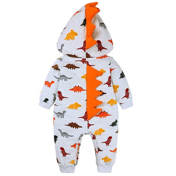 Dinosaur - Hooded Baby Grow Romper