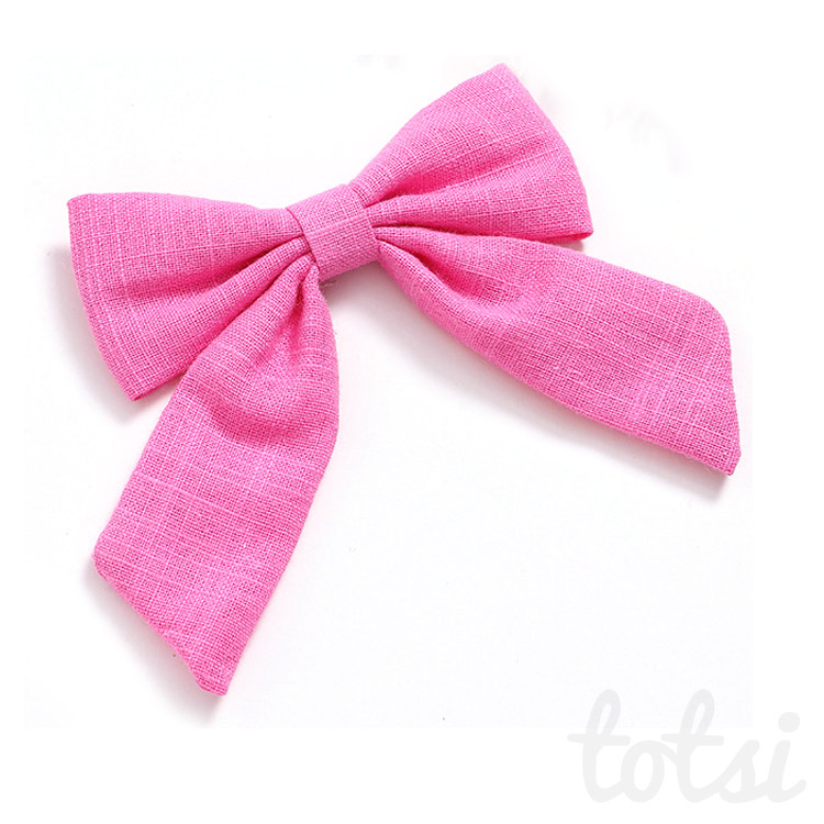 pink bow hair clip